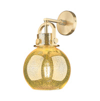 Downtown Urban Sconce Cast Brass Glass