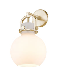 Downtown Urban Sconce Cast Brass Glass