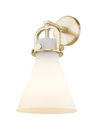 Downtown Urban Sconce Cast Brass 14 Inch