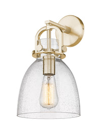 Downtown Urban Sconce Cast Brass 14 Inch