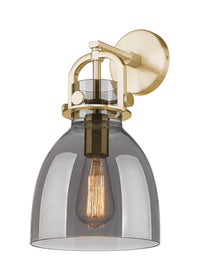 Downtown Urban Sconce Cast Brass 14 Inch