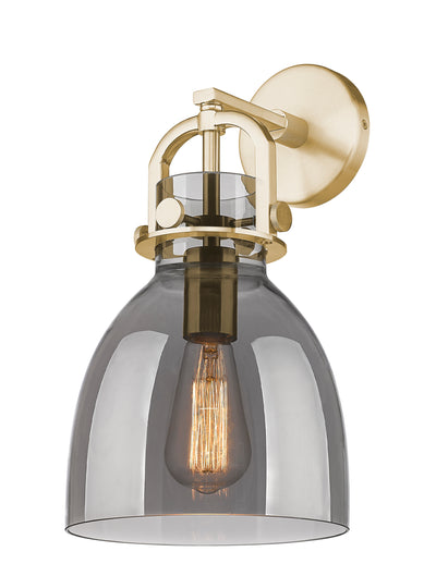 Downtown Urban Sconce Cast Brass 14 Inch