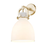Downtown Urban Sconce Cast Brass 14 Inch