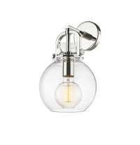 Downtown Urban Sconce Cast Brass Glass