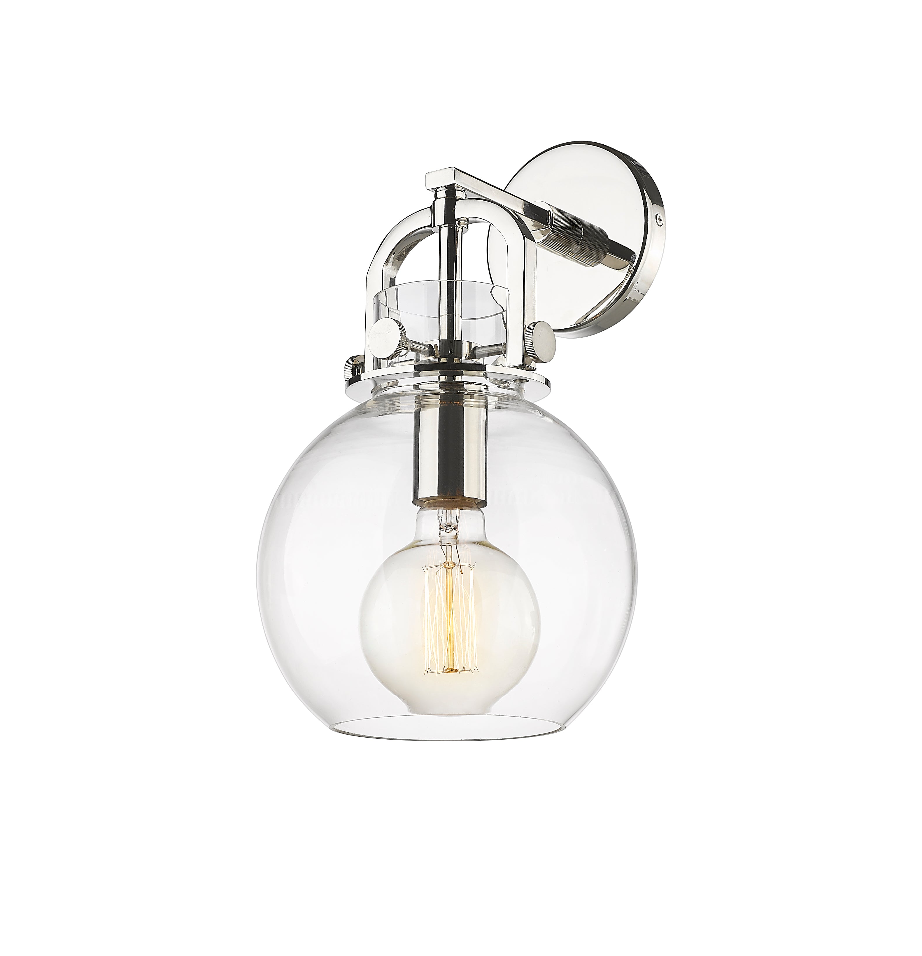Downtown Urban Sconce Cast Brass Glass