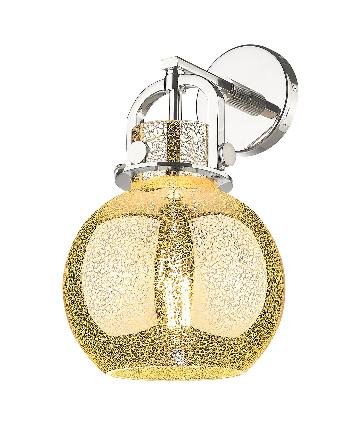 Downtown Urban Sconce Cast Brass Glass
