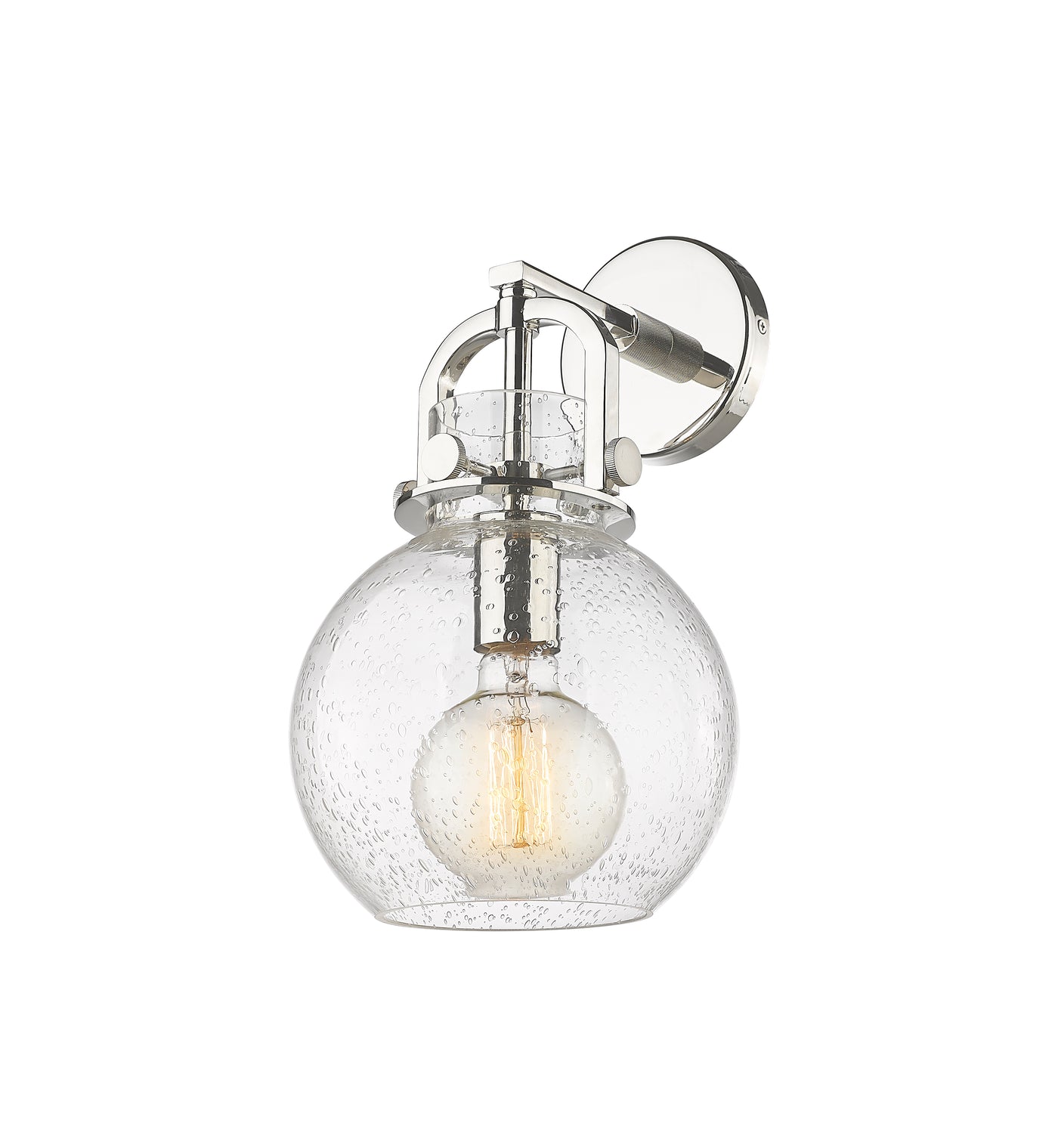 Downtown Urban Sconce Cast Brass Glass