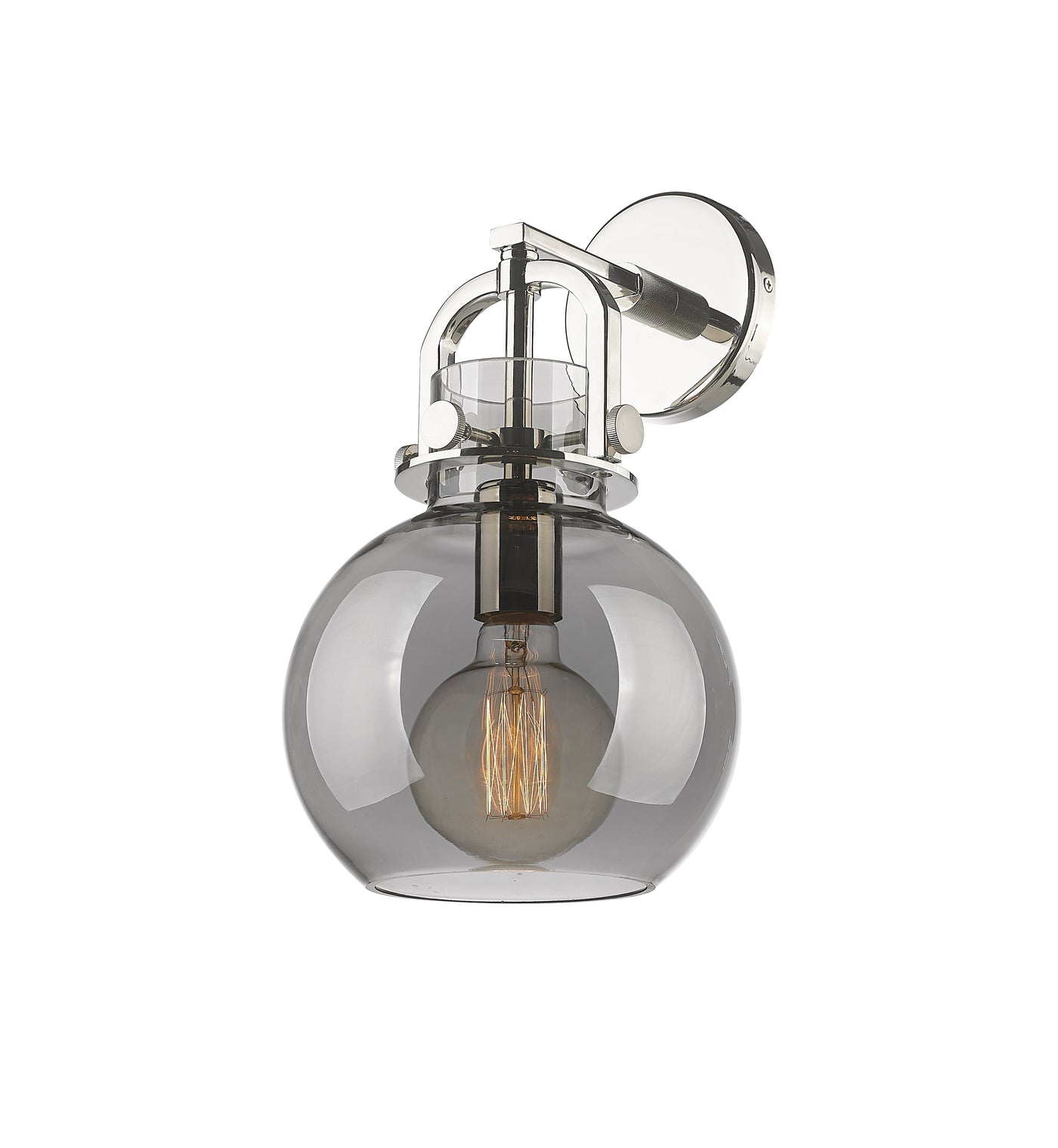 Downtown Urban Sconce Cast Brass Glass