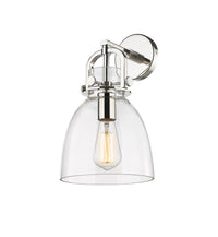 Downtown Urban Sconce Cast Brass 14 Inch