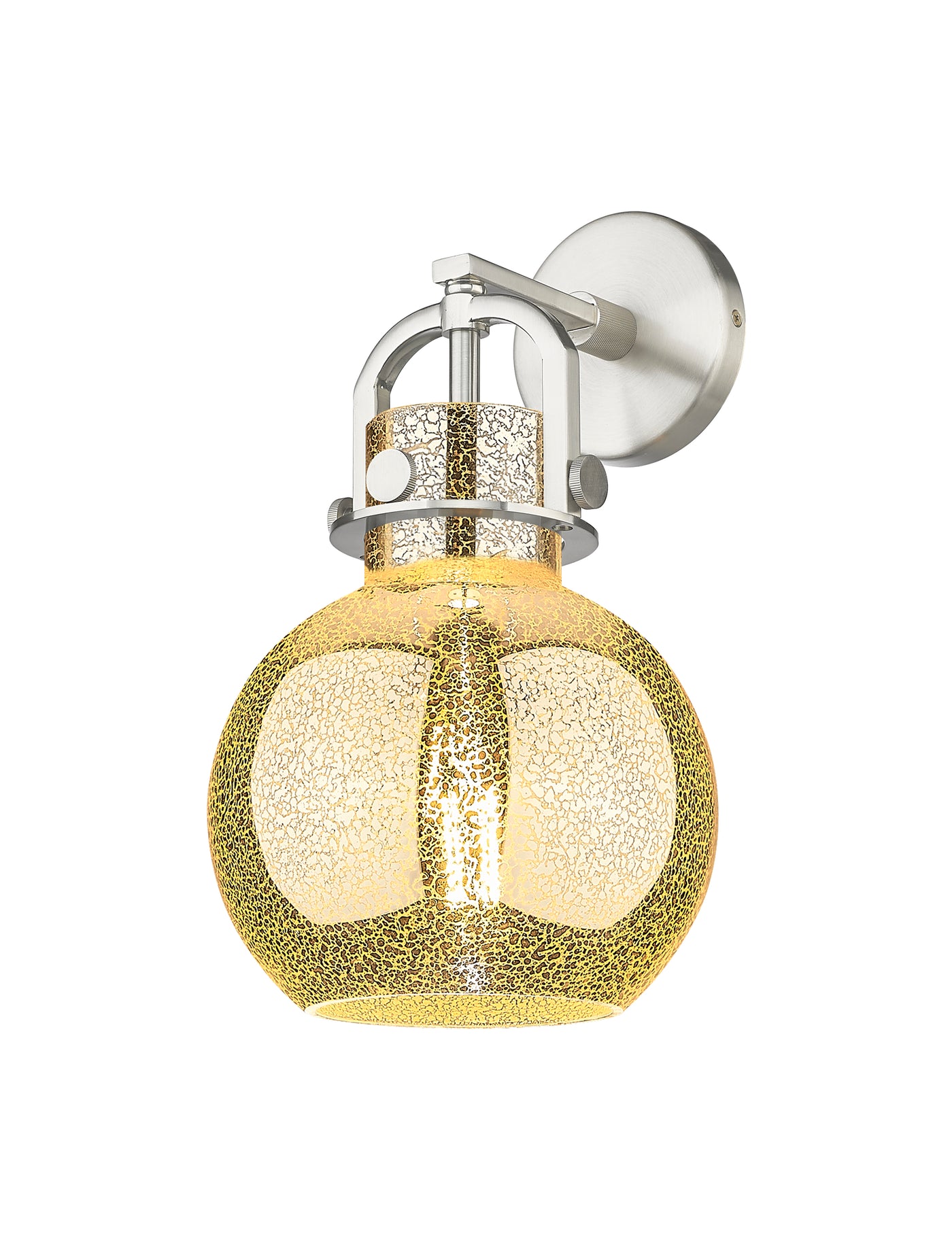 Downtown Urban Sconce Cast Brass Glass