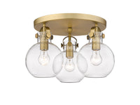 Downtown Semi-Flush Mount Satin Nickel