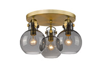Downtown Semi-Flush Mount Satin Nickel