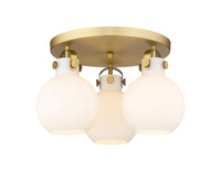 Downtown Semi-Flush Mount Satin Nickel