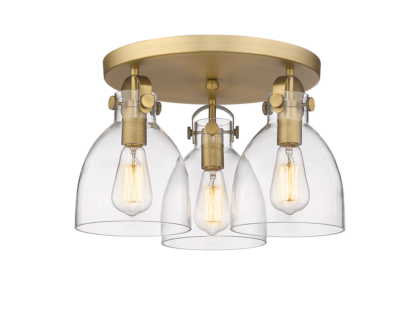 Downtown Semi-Flush Mount Satin Nickel