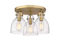 Downtown Semi-Flush Mount Satin Nickel