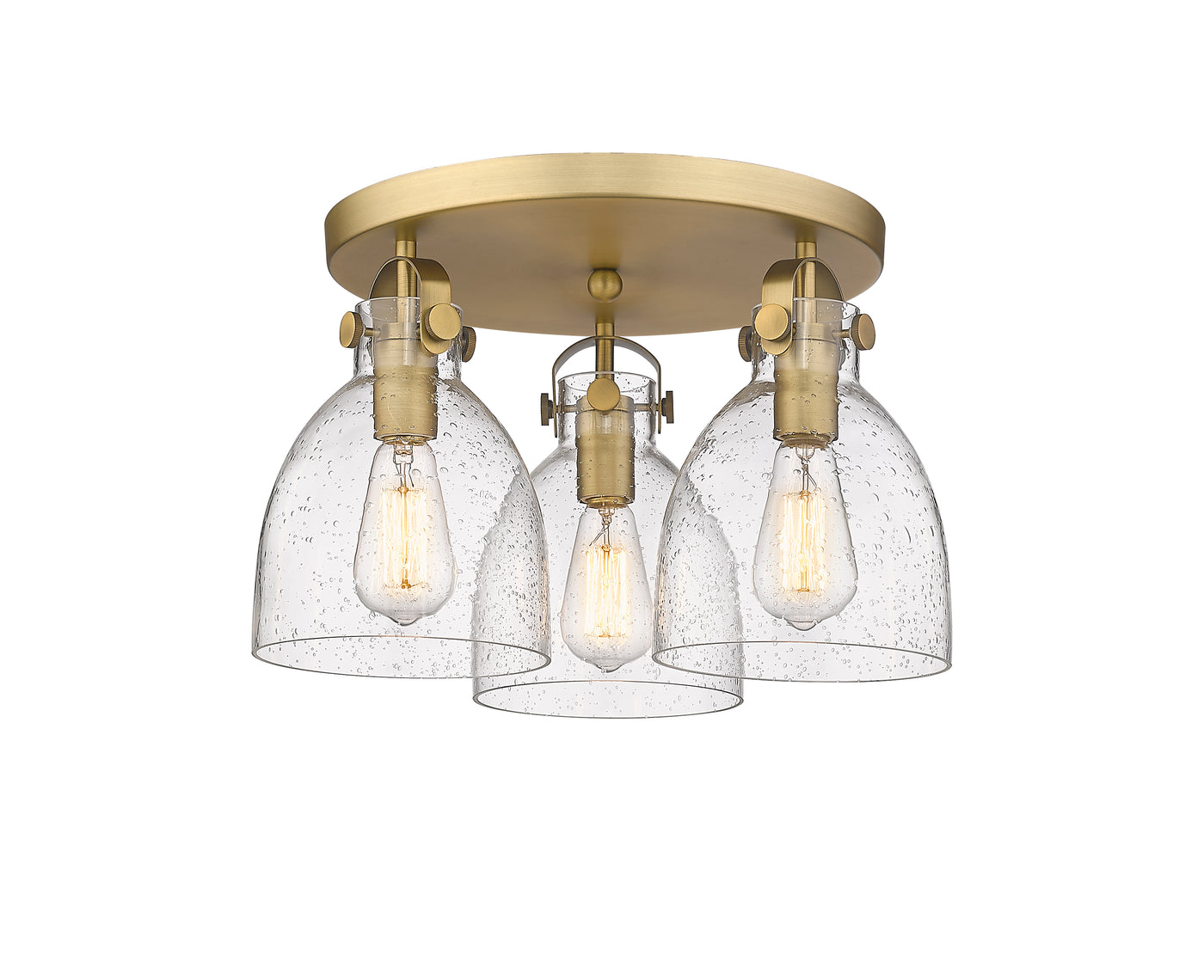 Downtown Semi-Flush Mount Satin Nickel