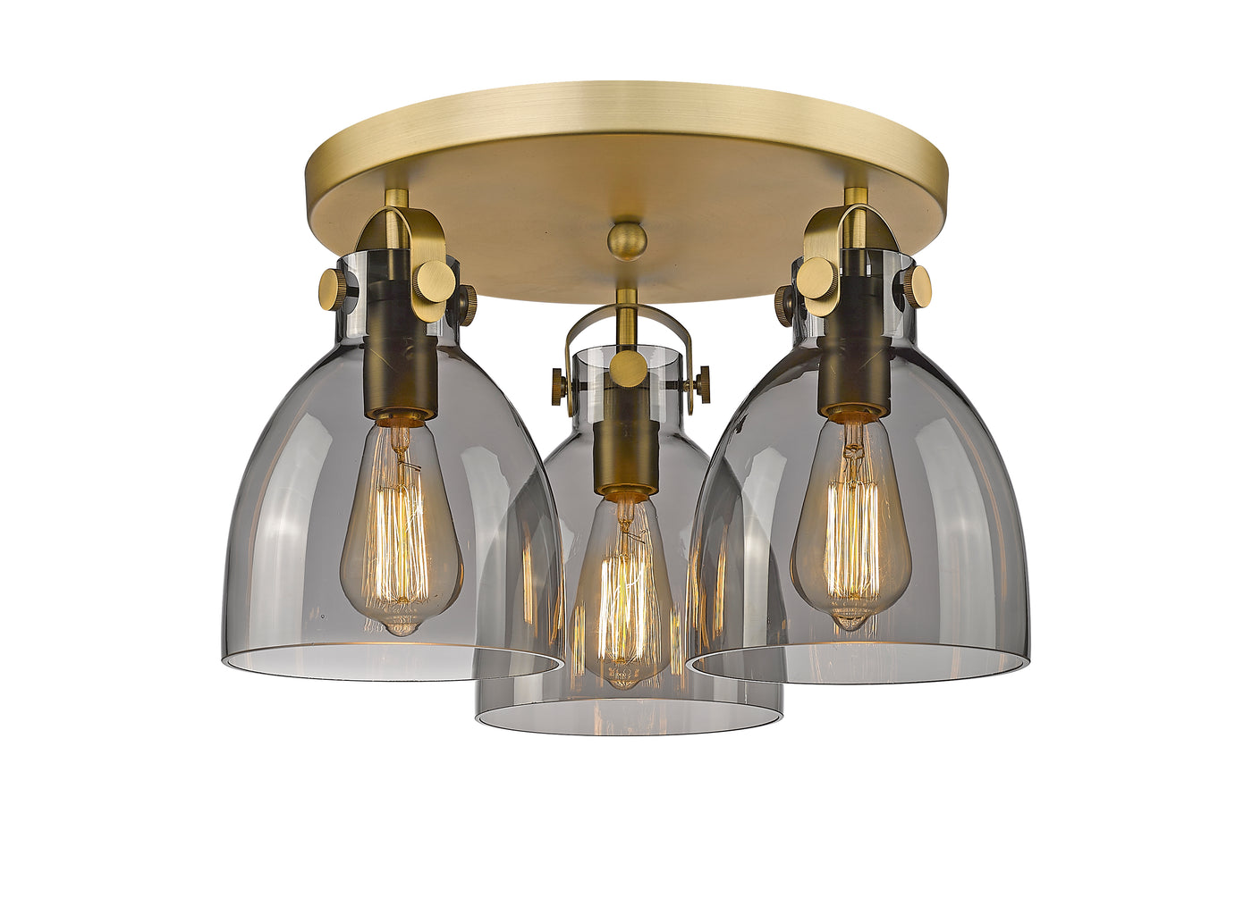 Downtown Semi-Flush Mount Satin Nickel