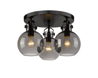 Downtown Semi-Flush Mount Satin Nickel