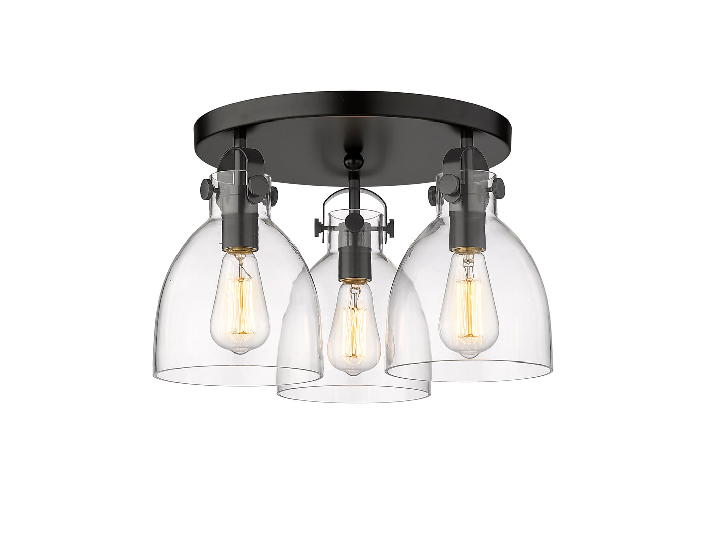 Downtown Semi-Flush Mount Satin Nickel