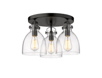 Downtown Semi-Flush Mount Satin Nickel