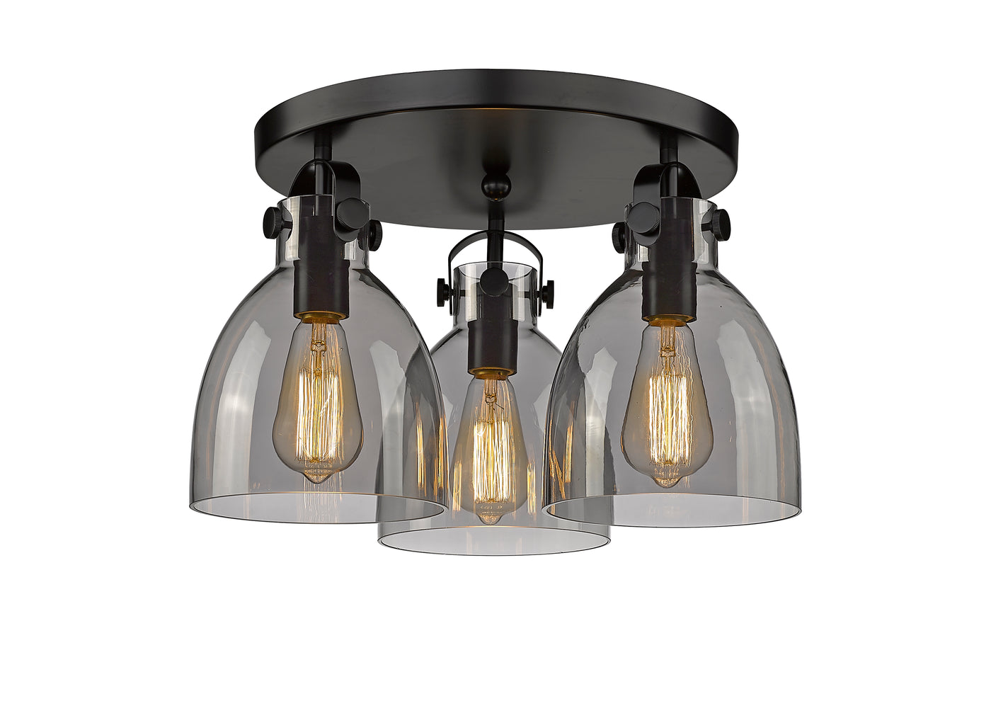 Downtown Semi-Flush Mount Satin Nickel
