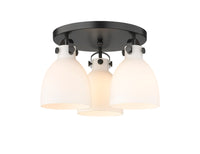 Downtown Semi-Flush Mount Satin Nickel