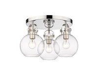 Downtown Semi-Flush Mount Satin Nickel