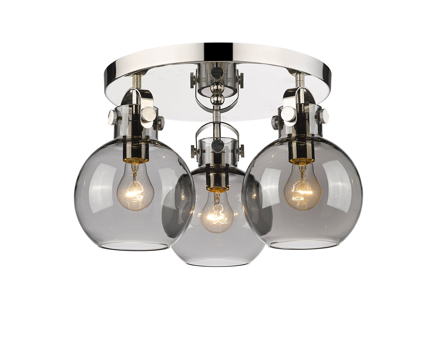 Downtown Semi-Flush Mount Satin Nickel