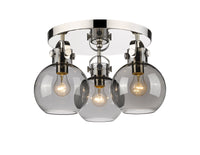 Downtown Semi-Flush Mount Satin Nickel