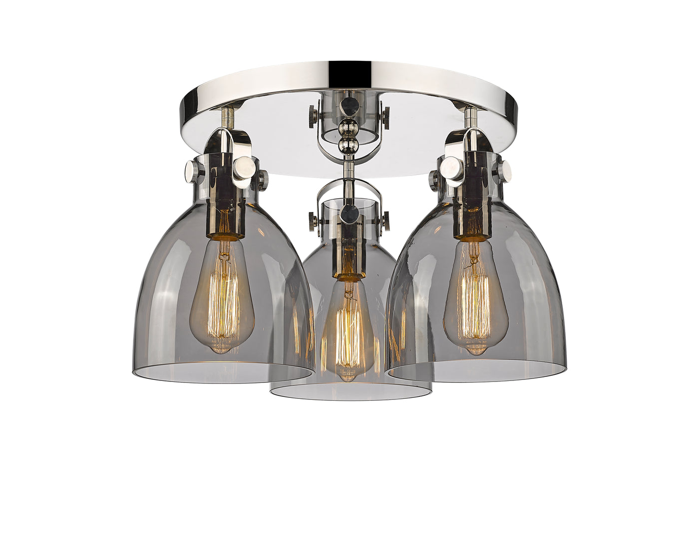 Downtown Semi-Flush Mount Satin Nickel