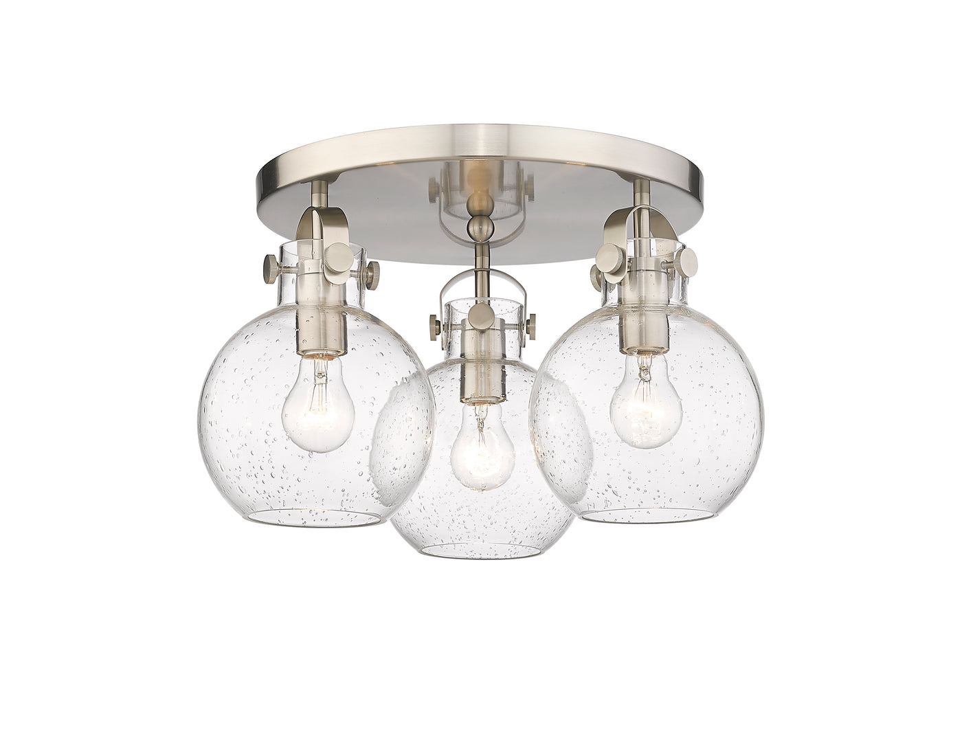 Downtown Semi-Flush Mount Satin Nickel