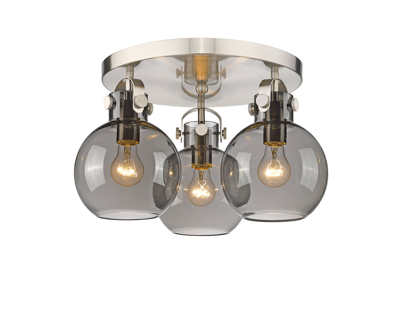 Downtown Semi-Flush Mount Satin Nickel