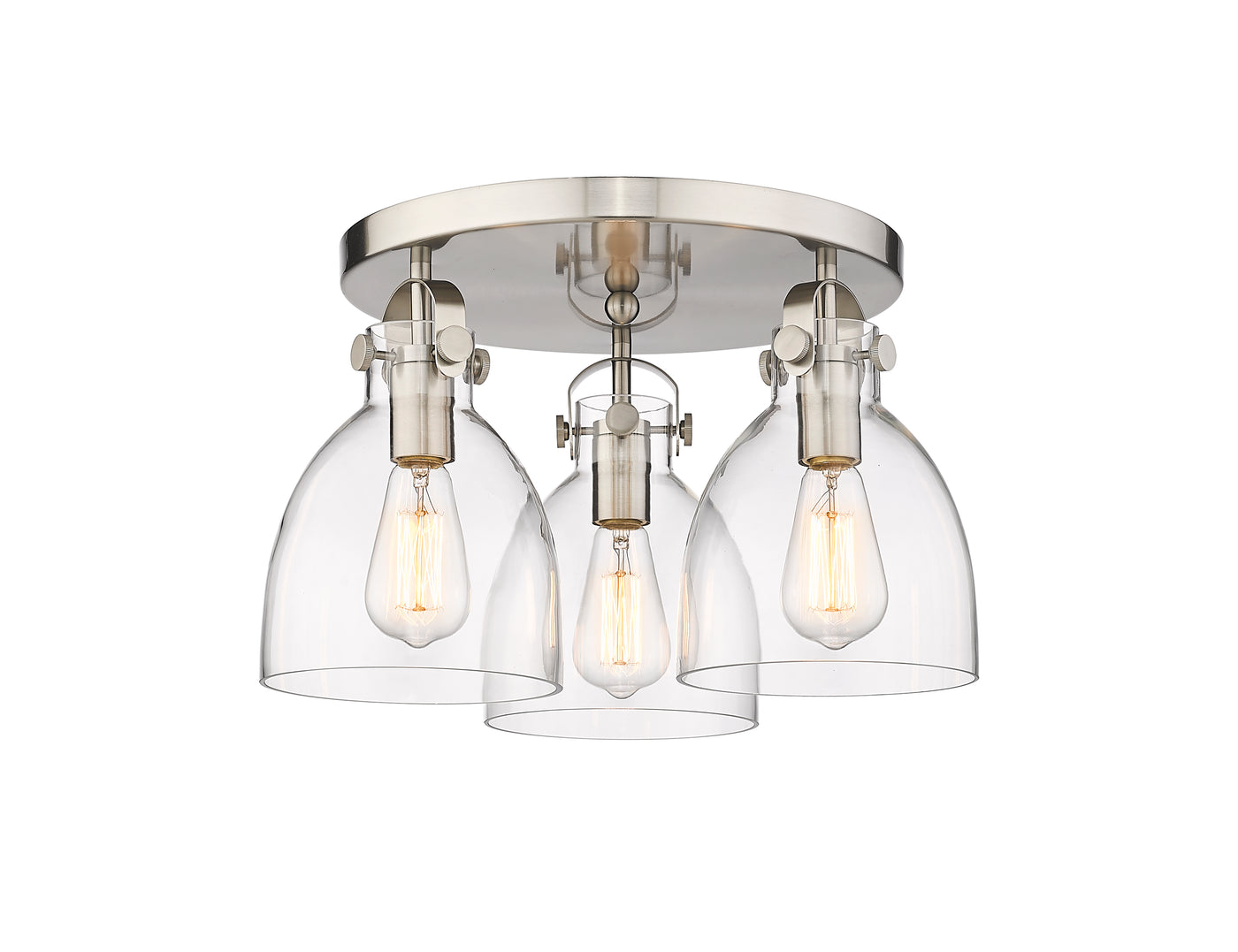 Downtown Semi-Flush Mount Satin Nickel
