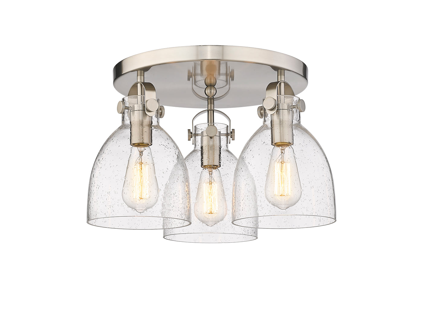 Downtown Semi-Flush Mount Satin Nickel