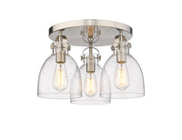 Downtown Semi-Flush Mount Satin Nickel