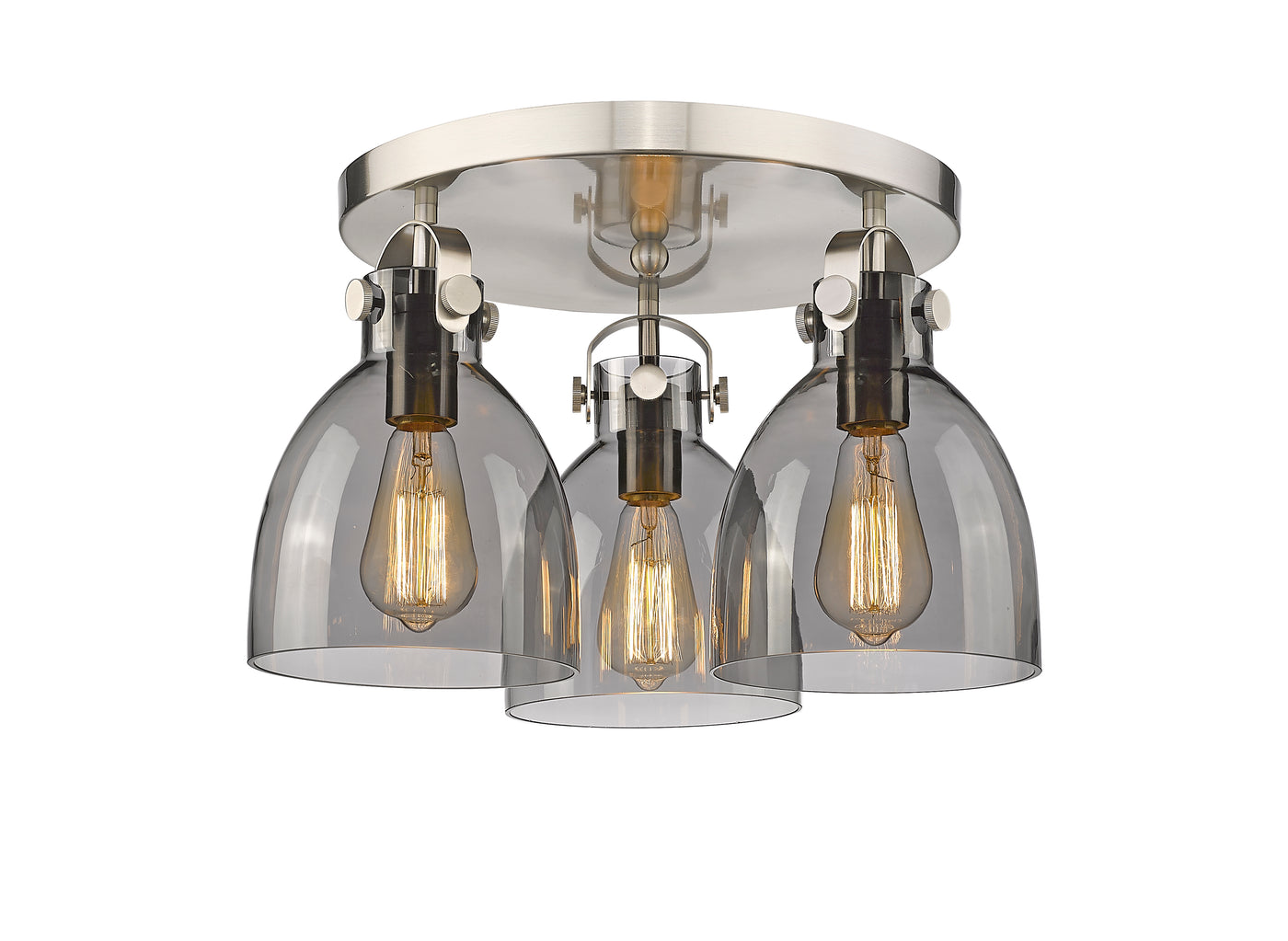 Downtown Semi-Flush Mount Satin Nickel