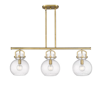 Downtown Urban Island Light Cast Brass