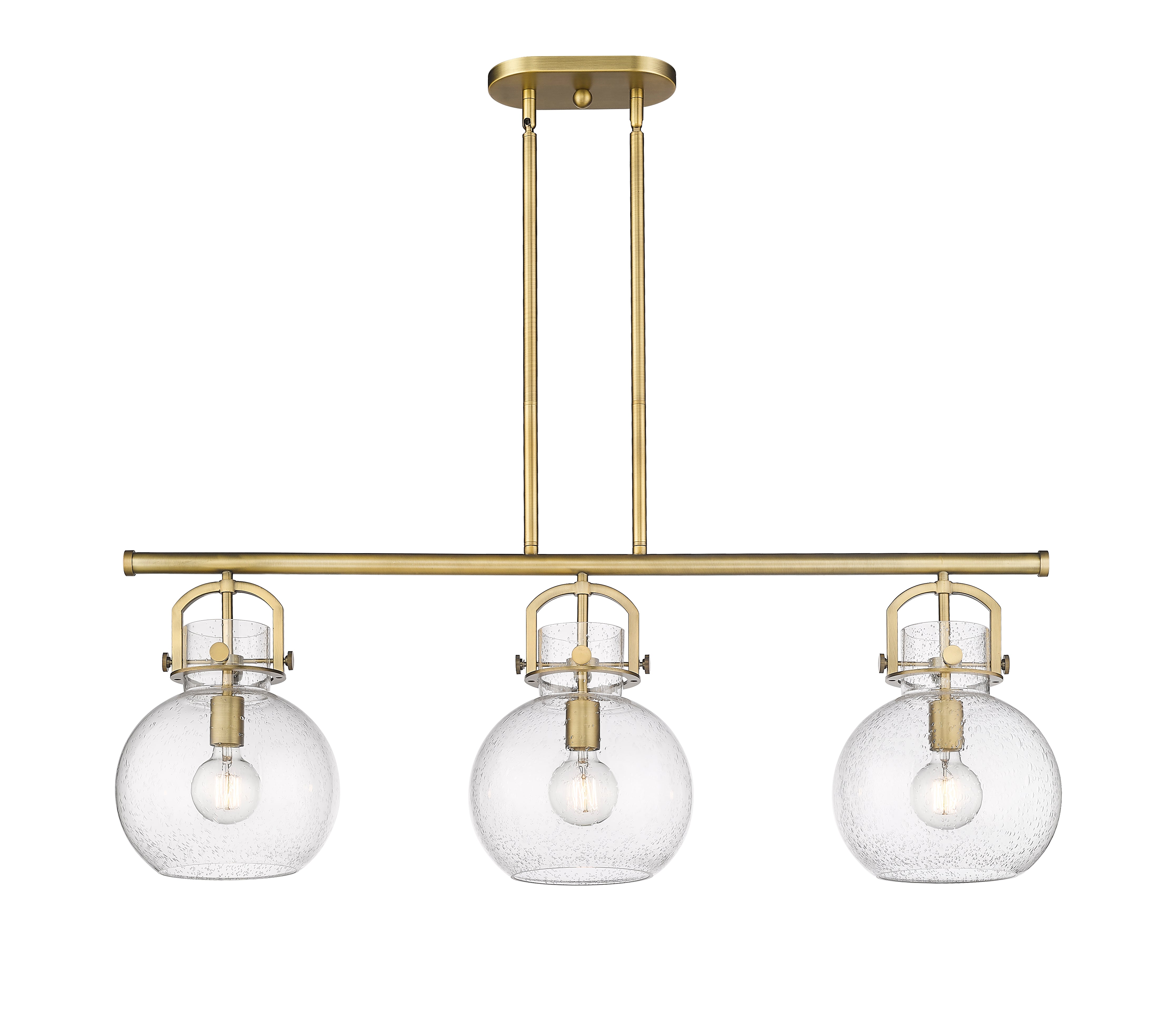 Downtown Urban Island Light Cast Brass