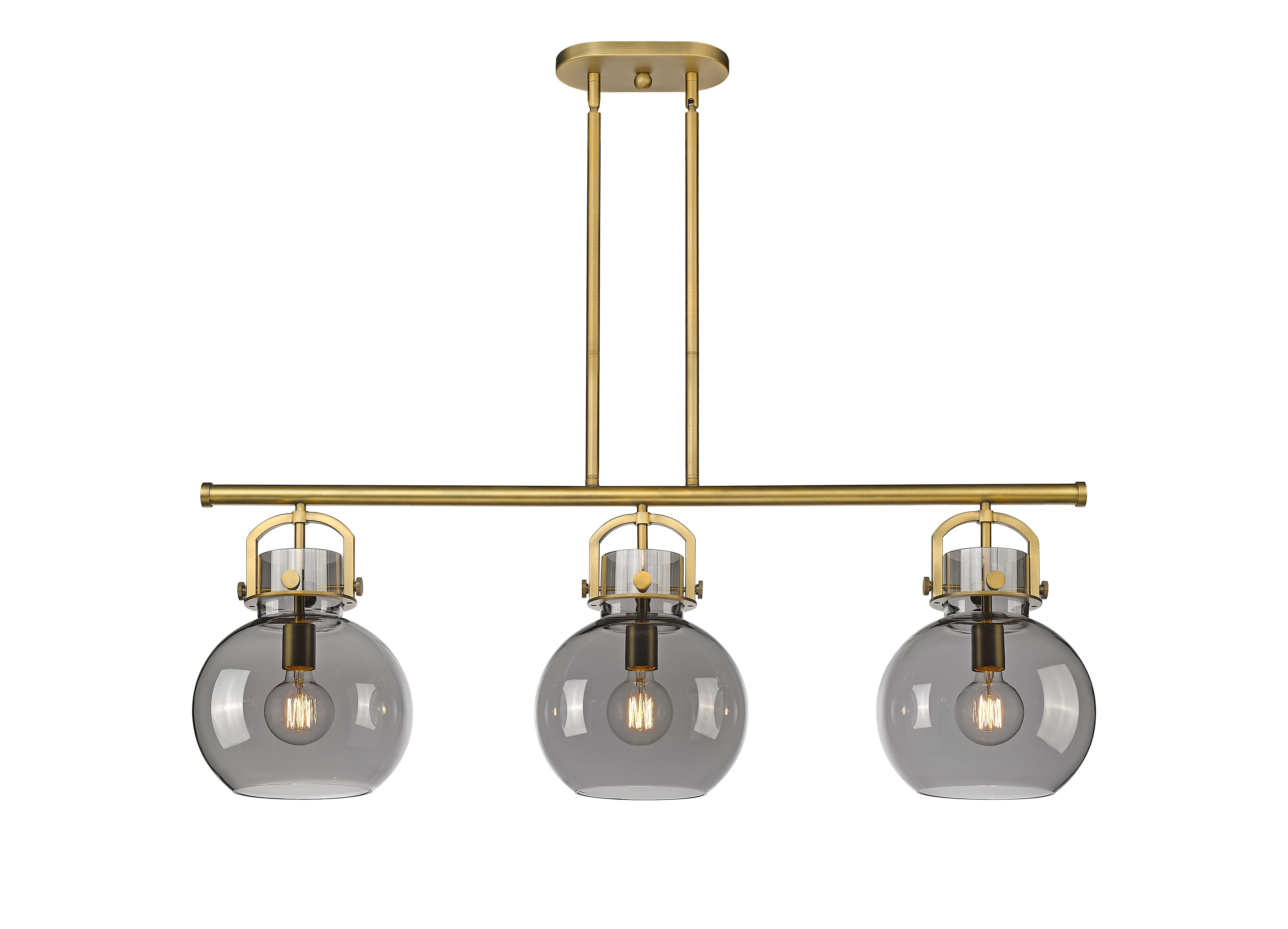 Downtown Urban Island Light Cast Brass