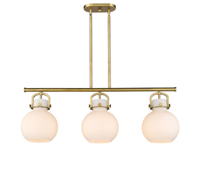Downtown Urban Island Light Cast Brass