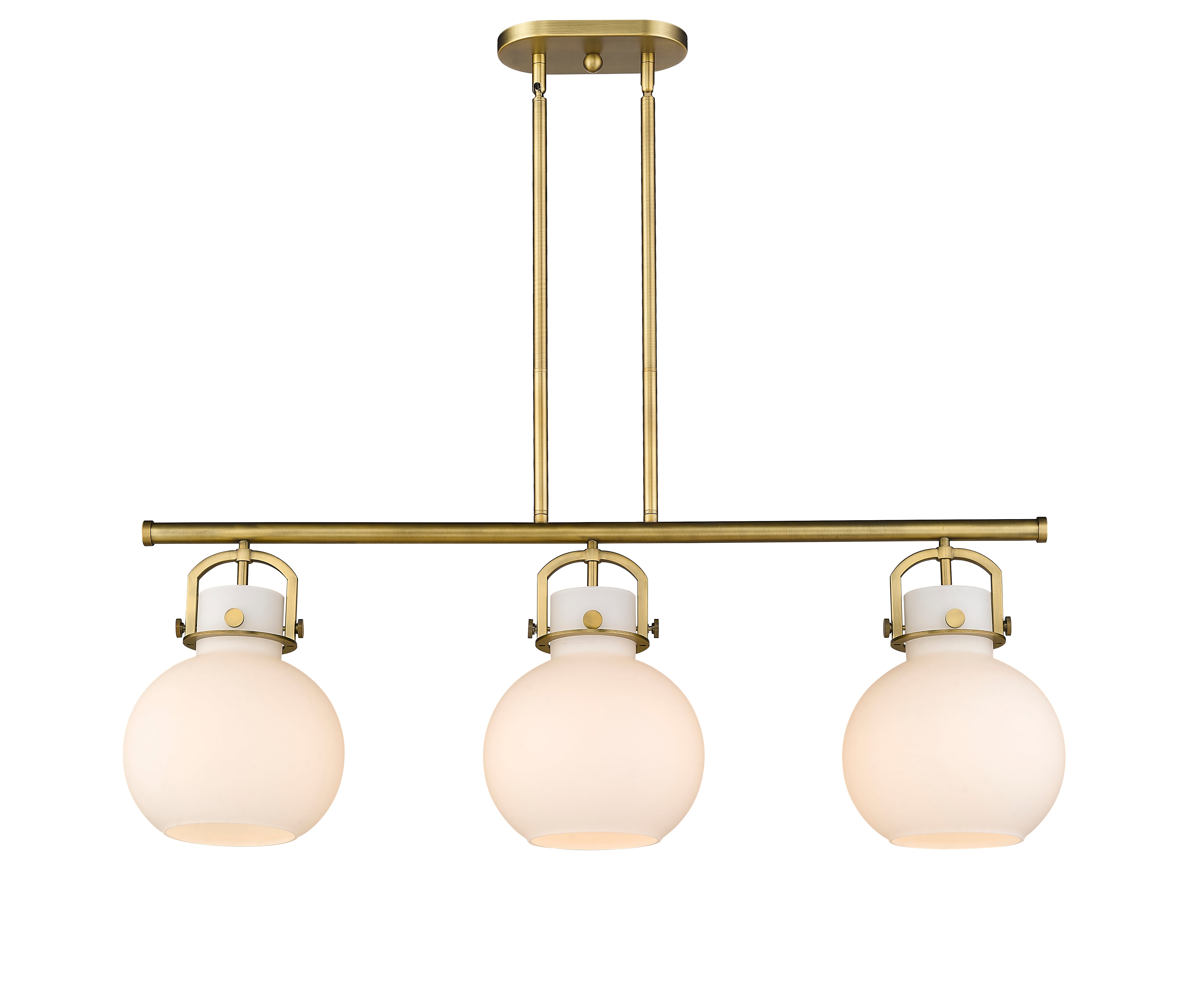Downtown Urban Island Light Cast Brass