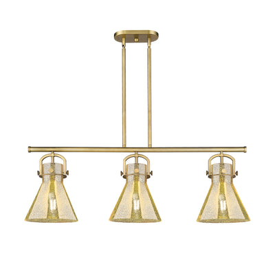 Downtown Urban Island Light Cast Brass