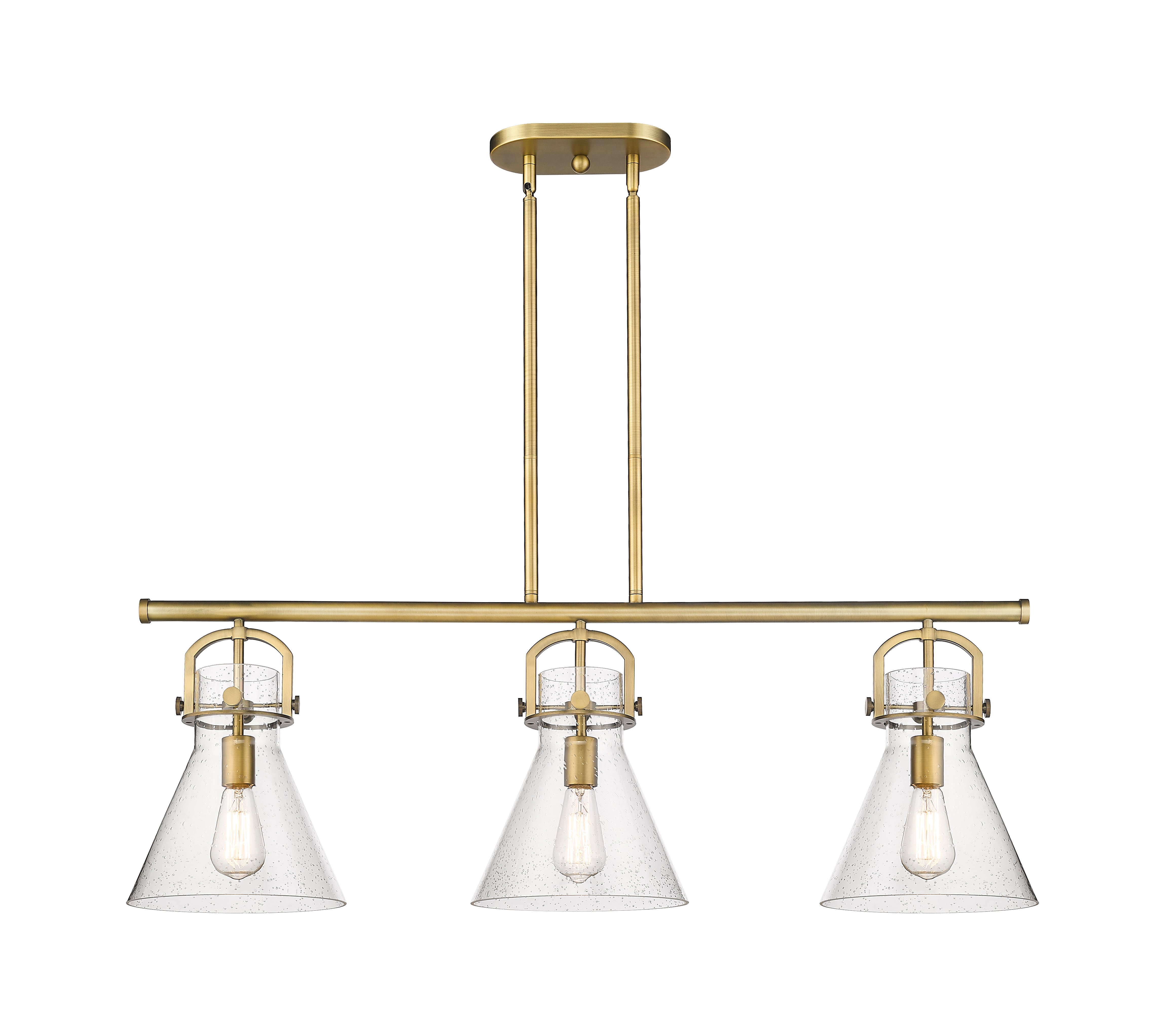 Downtown Urban Island Light Cast Brass