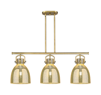 Downtown Urban Island Light Cast Brass