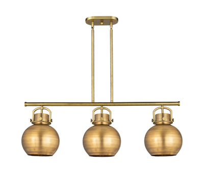 Downtown Urban Island Light Brass Steel