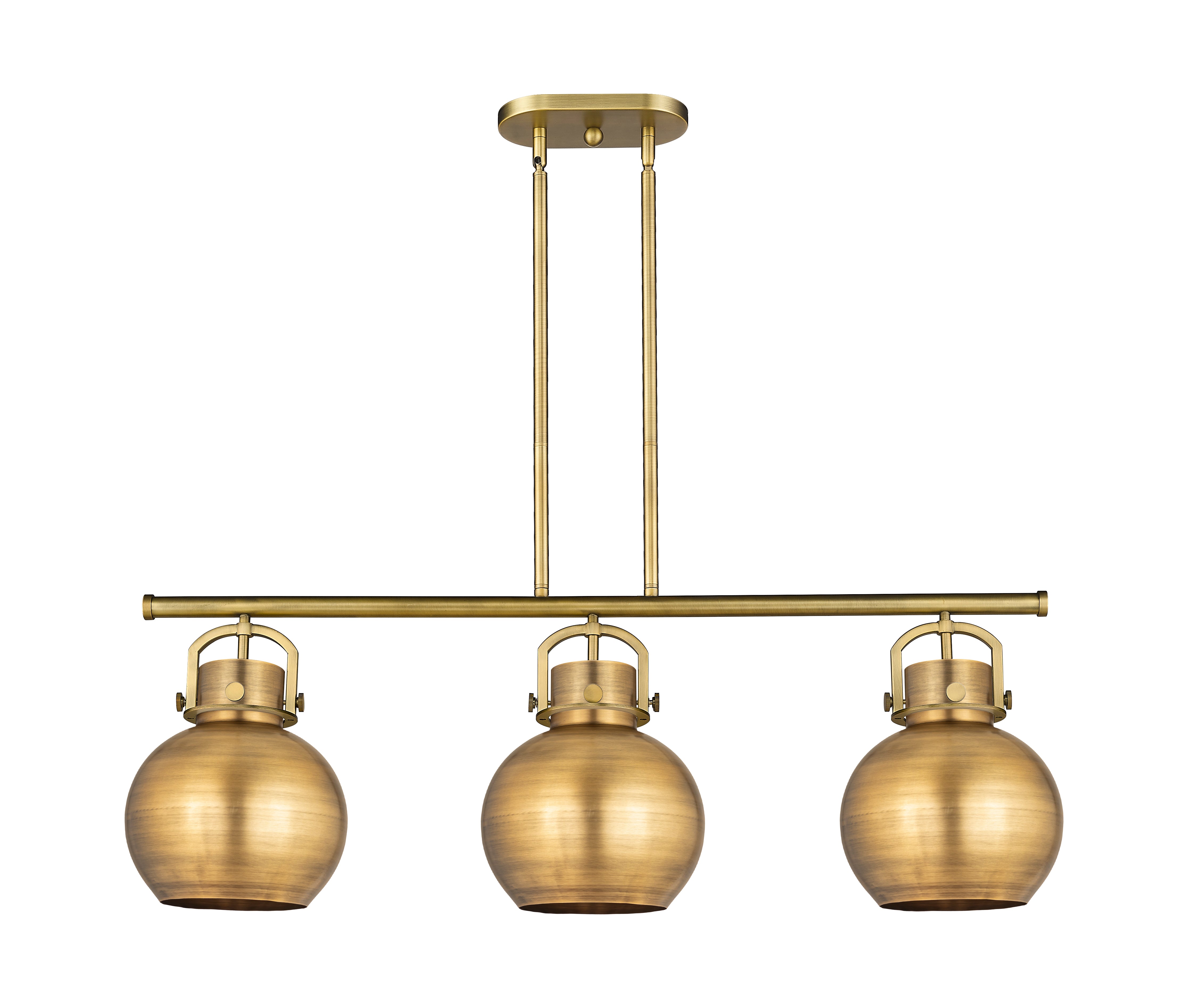 Downtown Urban Island Light Brass Steel