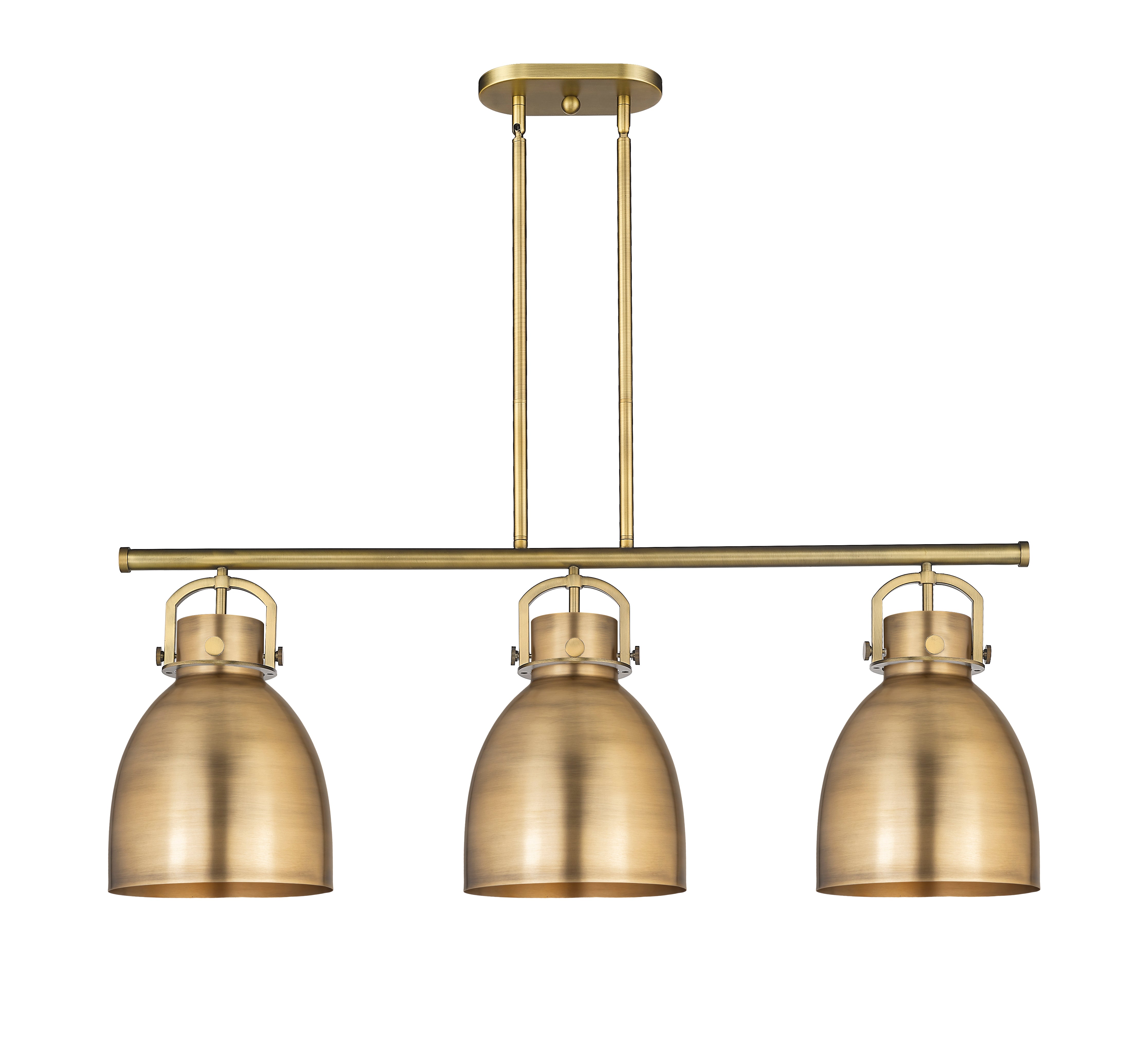Downtown Urban Island Light Cast Brass