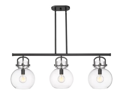 Downtown Urban Island Light Cast Brass