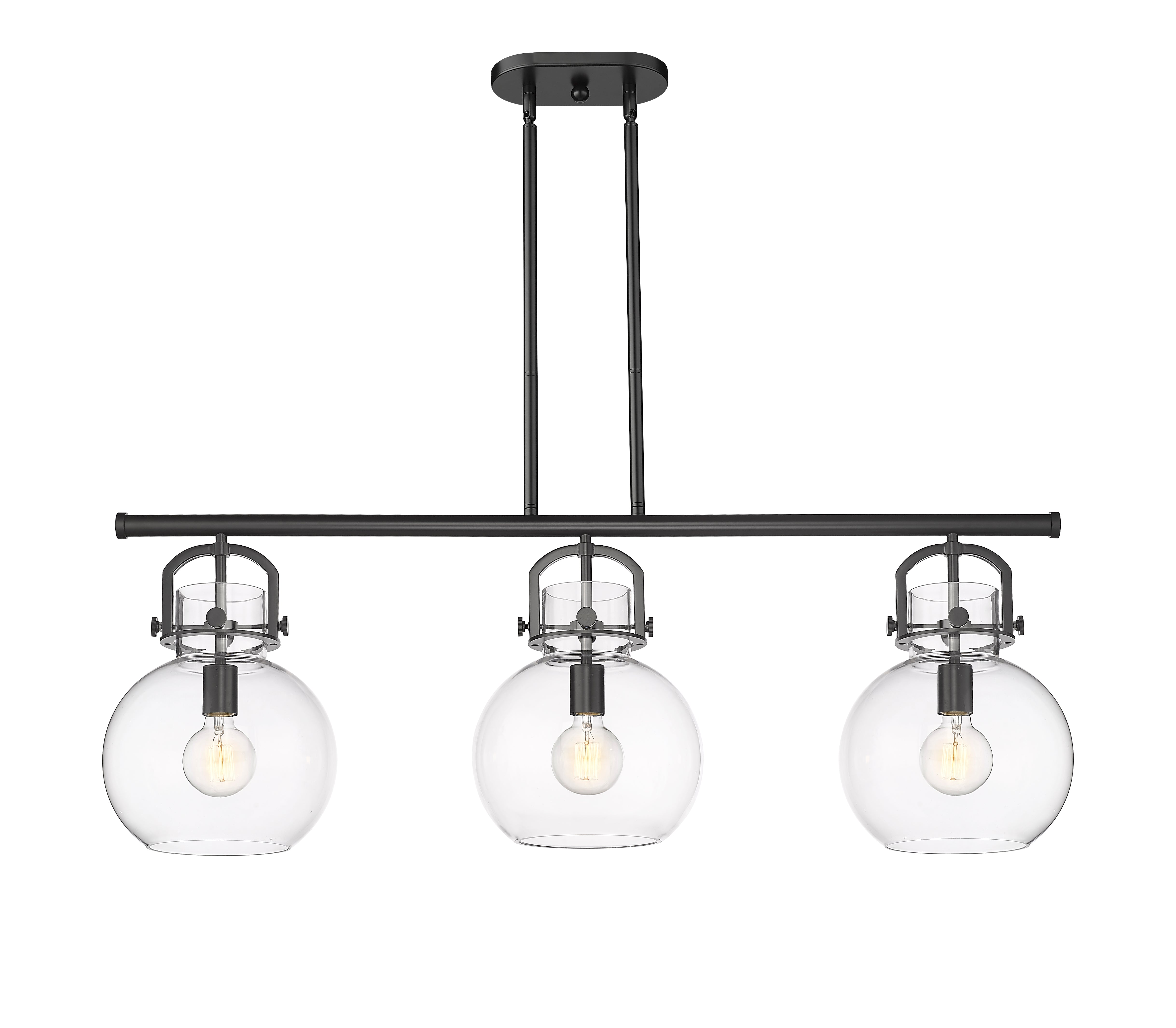 Downtown Urban Island Light Cast Brass