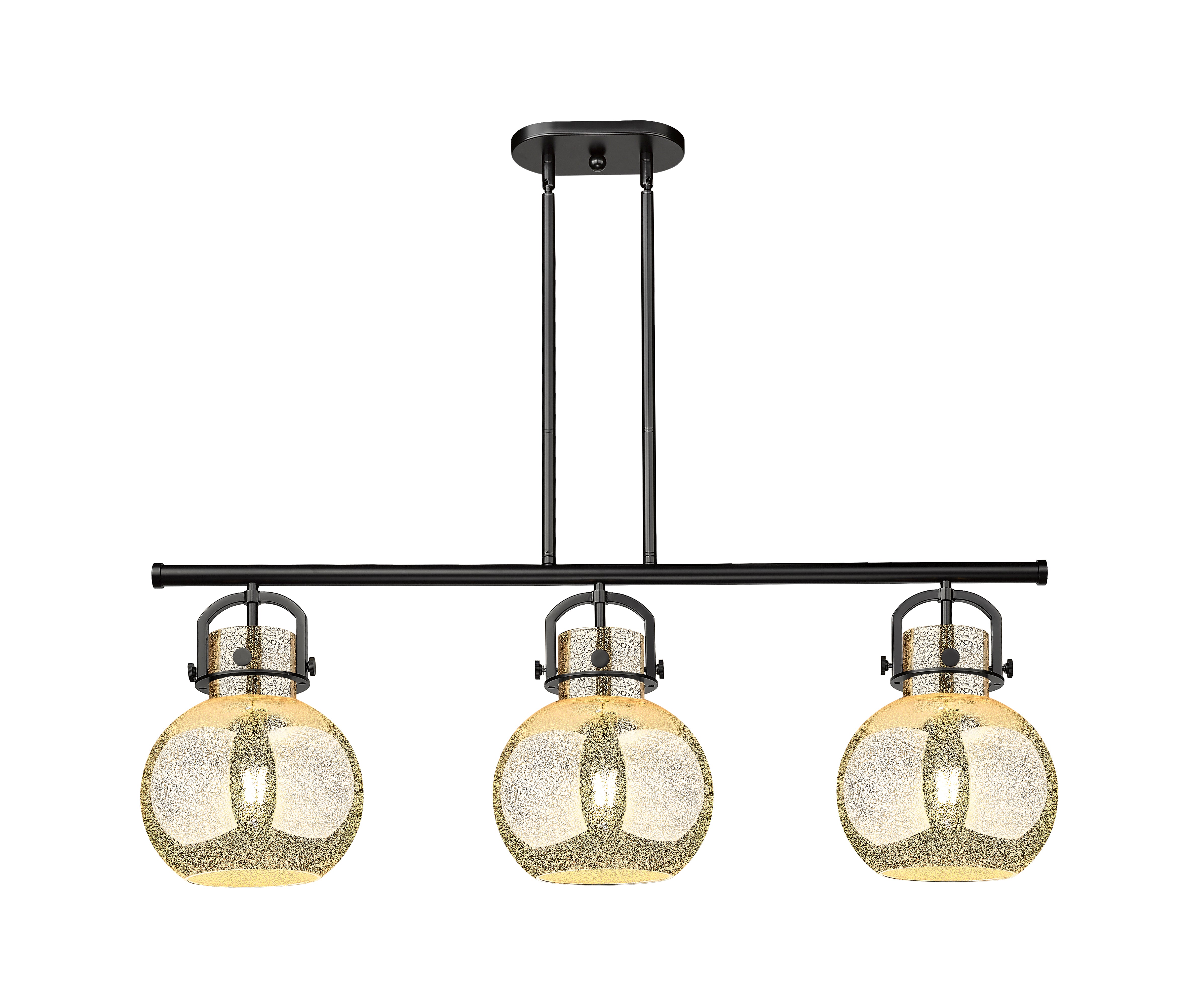 Downtown Urban Island Light Cast Brass